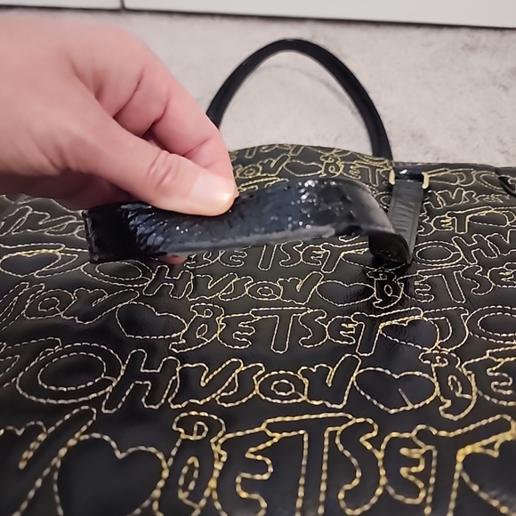 Betsey johnson large black handbag - Picture 10 of 15